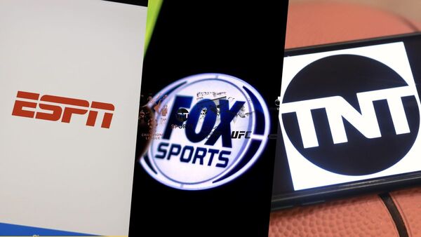 Logos for ESPN and Fox Sports