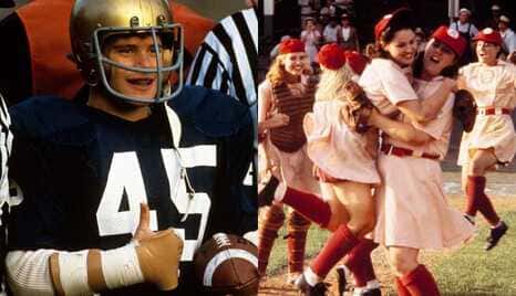 Frames from different sports moments